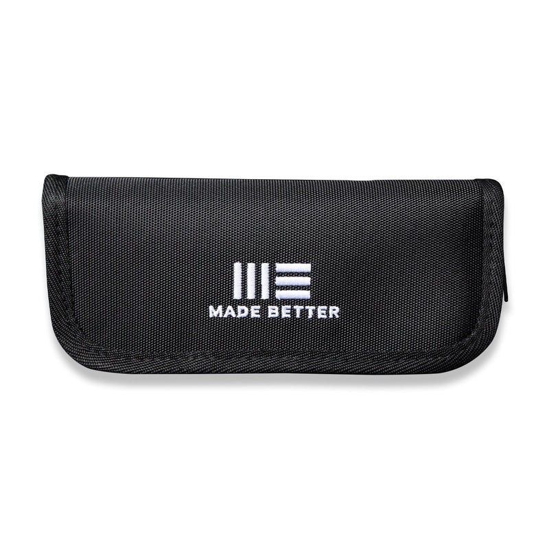 WEKNIFE Black Nylon Knife Zippered Pouch With Polishing Cloth And Stickers | Freeshipping - We Knife