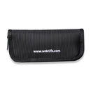 WEKNIFE Black Nylon Knife Zippered Pouch With Polishing Cloth And Stickers | Freeshipping - We Knife