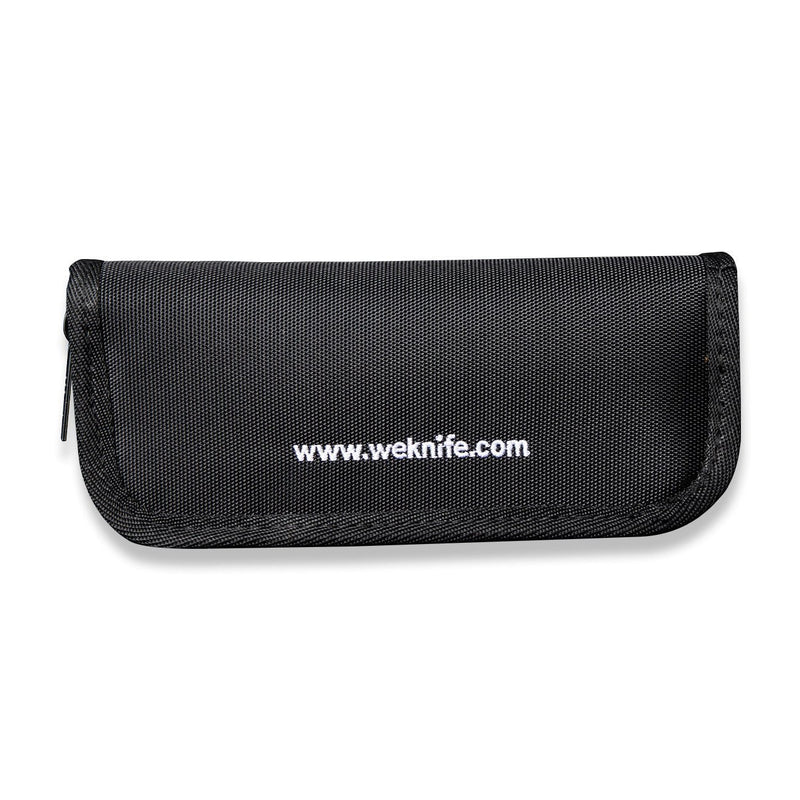 WEKNIFE Black Nylon Knife Zippered Pouch With Polishing Cloth And Stickers | Freeshipping - We Knife