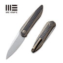 WEKNIFE Black Void Opus Front Flipper Knife Titanium Handle With Carbon Fiber Inlay (2.84" CPM 20CV Blade) 2010A
