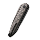 WEKNIFE Black Void Opus Front Flipper Knife Titanium Handle With Carbon Fiber Inlay (2.84" CPM 20CV Blade) 2010V-1