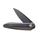 WEKNIFE Black Void Opus Front Flipper Knife Titanium Handle With G10 Inlay (2.84" CPM 20CV Blade) 2010C