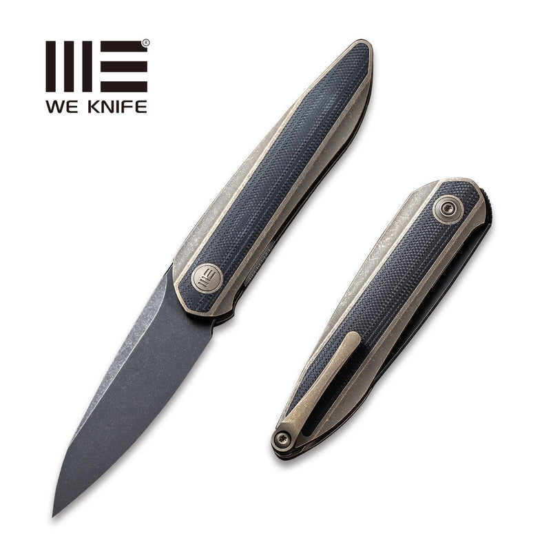 WEKNIFE Black Void Opus Front Flipper Knife Titanium & G10 Handle (2.84" CPM 20CV Blade) 2010C