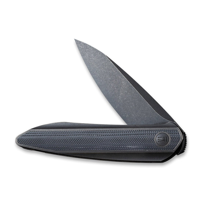 WEKNIFE Black Void Opus Front Flipper Knife Titanium & G10 Handle (2.84" CPM 20CV Blade) 2010D