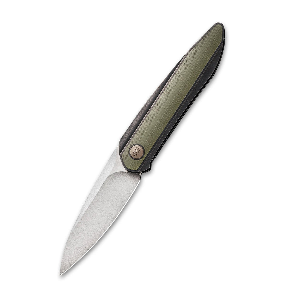 WEKNIFE Black Void Opus Front Flipper Knife Titanium & G10 Handle (2.8 ...