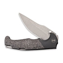 WEKNIFE Blocao Thumb Stud Knife Titanium With Carbon Fiber Inlay (4.21" CPM S35VN Blade) 920B