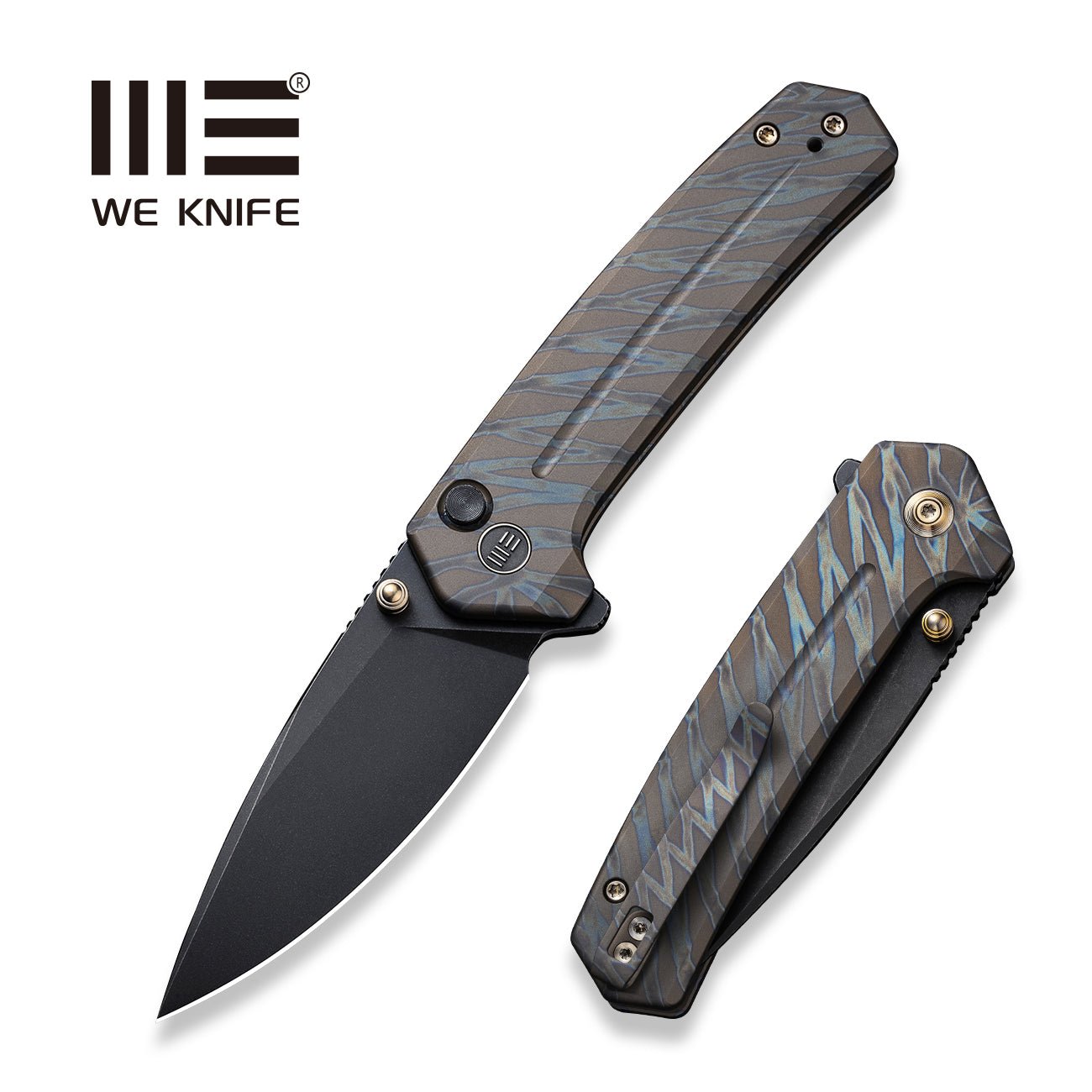 WEKNIFE Culex Flipper & Thumb Stud & Button Lock Knife Titanium