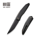 WEKNIFE Cybernetic Top Flipper Knife Black Titanium Handle (3.91" Black Stonewashed CPM 20CV Blade) WE22033-1