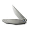 WEKNIFE Cybernetic Top Flipper Knife Polished Bead Blasted Titanium Handle (3.91" Polished Bead Blasted CPM 20CV Blade) WE22033-2