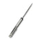 WEKNIFE Cybernetic Top Flipper Knife Polished Bead Blasted Titanium Handle (3.91" Polished Bead Blasted CPM 20CV Blade) WE22033-2