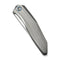 WEKNIFE Cybernetic Top Flipper Knife Polished Bead Blasted Titanium Handle (3.91" Polished Bead Blasted CPM 20CV Blade) WE22033-2