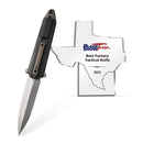 WEKNIFE Diatomic Flipper Knife Black Titanium Handle & Bronze Endcap (3.78" Polished Bead Blasted CPM 20CV Blade) WE22032-3
