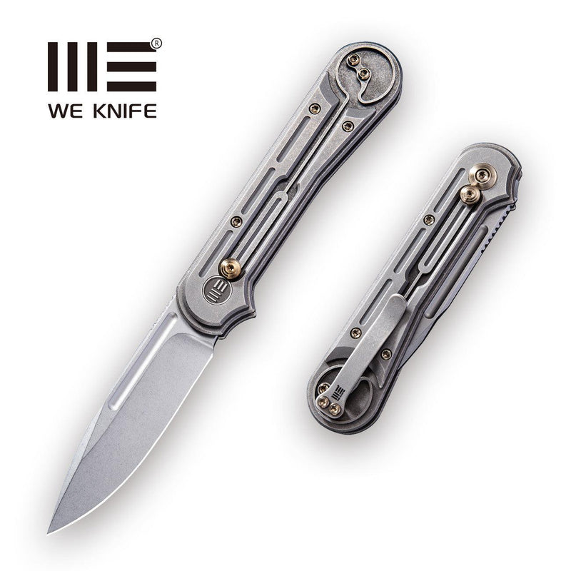 WEKNIFE Double Helix Slide Lock Knife Titanium Handle (3.3" S35VN Blade) | Freeshipping - We Knife
