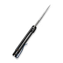 WEKNIFE Elementum Flipper Knife Titanium Handle (2.96" Damasteel Blade) | Freeshipping - We Knife