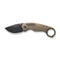 WEKNIFE Envisage Front Flipper Knife Bronze Titanium Handle (2.42" Black Stonewashed Bevels, Black Brushed Flats CPM 20CV Blade) WE22013-3