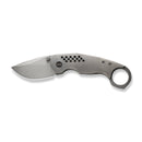 WEKNIFE Envisage Front Flipper Knife Gray Titanium Handle (2.42" Gray Stonewashed CPM 20CV Blade) WE22013-1