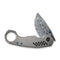 WEKNIFE Envisage Front Flipper Knife Gray Titanium Handle (2.42" Hakkapella Damasteel Blade) WE22013-DS1