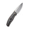 WEKNIFE Esprit Front Flipper & Thumb Stud Knife Tiger Stripe Pattern Flamed Titanium Handle (3.25" Silver Bead Blasted CPM 20CV Blade) WE20025B-B