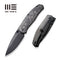 WEKNIFE Esprit Thumb Stud & Front Flipper Knife Titanium & Carbon Fiber Handle (3.25" CPM 20CV Blade) WE20025A-C