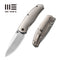 WEKNIFE Esprit Thumb Stud & Front Flipper Knife Titanium Handle (3.25" CPM 20CV Blade) WE20025B-A