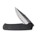 WEKNIFE Evoke Thumb Stud & Front Flipper Knife Titanium Handle (3.48" Hakkapella Damasteel) WE21046-DS1