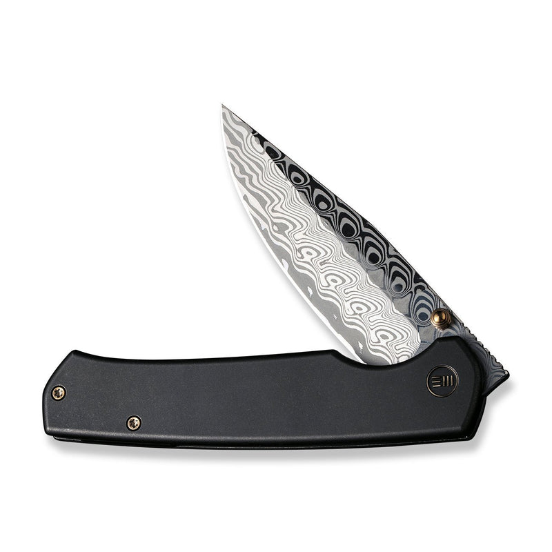 WEKNIFE Evoke Thumb Stud & Front Flipper Knife Titanium Handle (3.48" Hakkapella Damasteel) WE21046-DS1