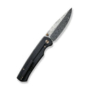 WEKNIFE Evoke Thumb Stud & Front Flipper Knife Titanium Handle (3.48" Hakkapella Damasteel) WE21046-DS1