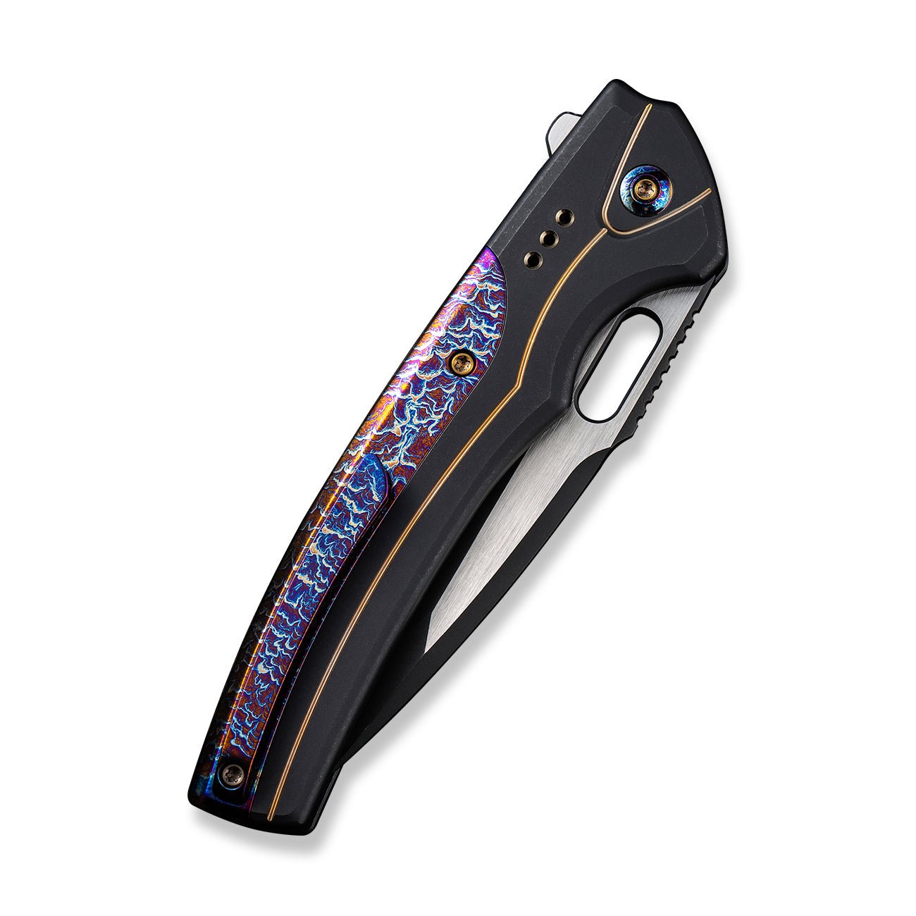 WEKNIFE Exciton Flipper & Button Lock Knife Titanium Handle & CPM 20CV ...