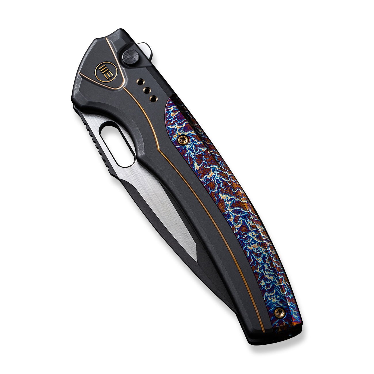 WEKNIFE Exciton Flipper & Button Lock Knife Titanium Handle & CPM 20CV ...