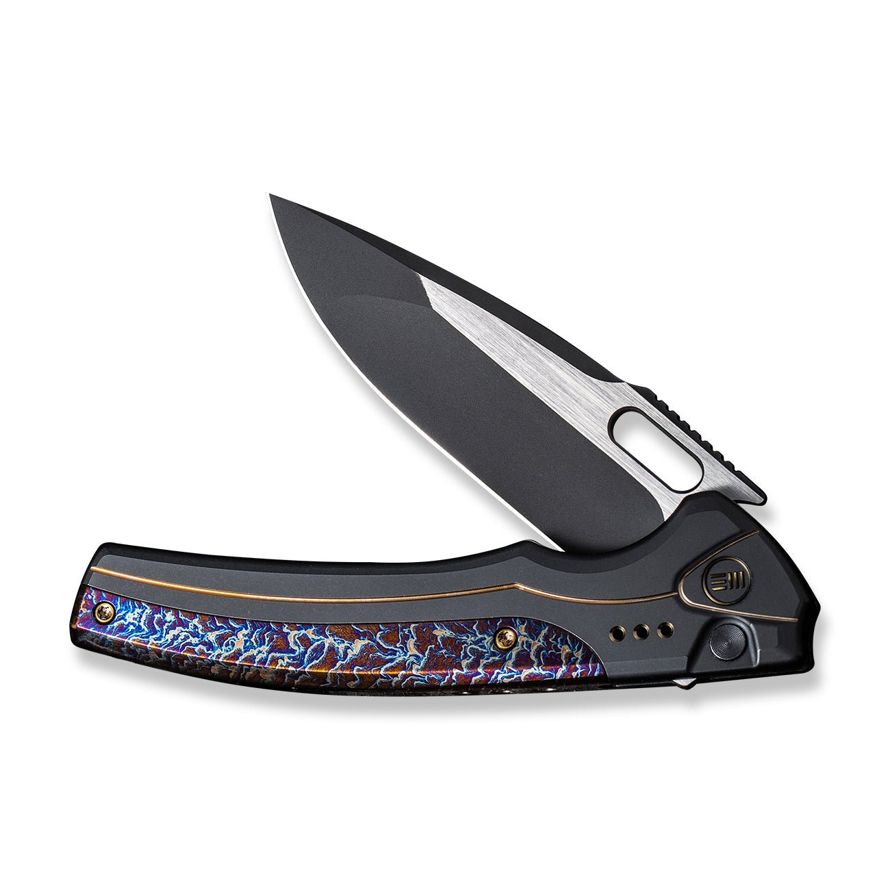 WEKNIFE Exciton Flipper & Button Lock Knife Titanium Handle & CPM 20CV ...