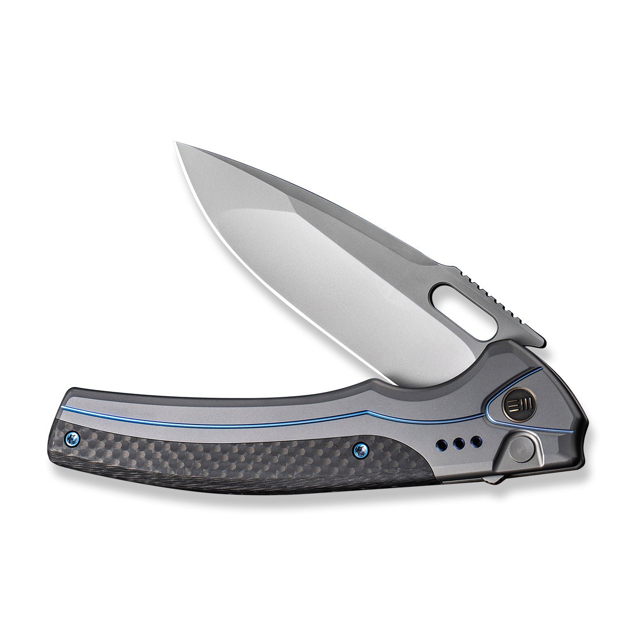 WEKNIFE Exciton Flipper & Button Lock Knife Titanium Handle & CPM 20CV ...