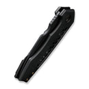 WEKNIFE Harpen Flipper Knife Black Titanium Handle (2.98" Black Stonewashed CPM 20CV Blade) WE23019-1