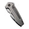 WEKNIFE Harpen Flipper Knife Gray Titanium Handle (2.98" Hand Rubbed Satin CPM 20CV Blade) WE23019-4