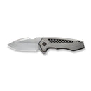WEKNIFE Harpen Flipper Knife Gray Titanium Handle (2.98" Hand Rubbed Satin CPM 20CV Blade) WE23019-4