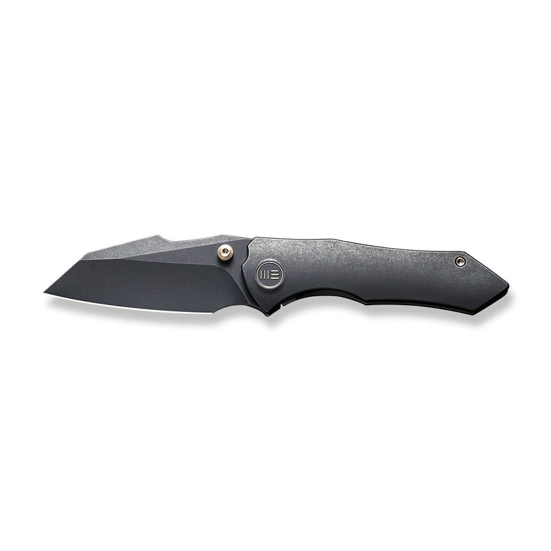 WEKNIFE High-Fin Thumb Stud Knife Titanium Handle (2.98" CPM 20CV Blade) WE22005-1