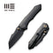 WEKNIFE High-Fin Thumb Stud Knife Titanium Handle (2.98" CPM 20CV Blade) WE22005-1
