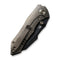 WEKNIFE High-Fin Thumb Stud Knife Titanium Handle (2.98" CPM 20CV Blade) WE22005-2