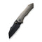 WEKNIFE High-Fin Thumb Stud Knife Titanium Handle (2.98" CPM 20CV Blade) WE22005-2