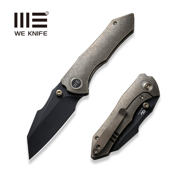 WEKNIFE High-Fin Thumb Stud Knife - Titanium Handle & CPM 20CV