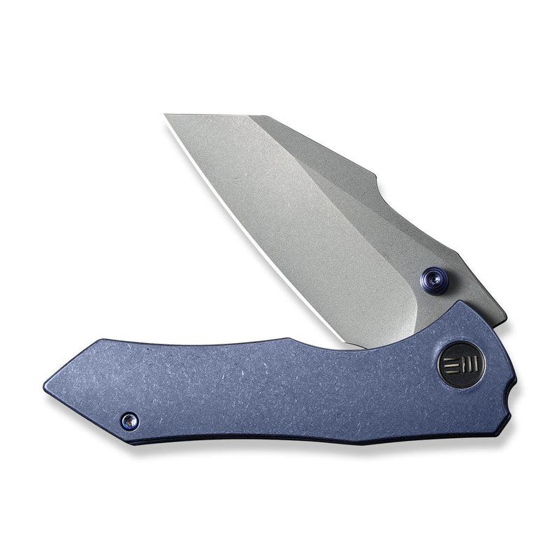 WE Knife Co. High-Fin Knife Flamed Ti (3 Gray) - Blade HQ