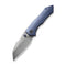 WEKNIFE High-Fin Thumb Stud Knife Titanium Handle (2.98" CPM 20CV Blade) WE22005-3