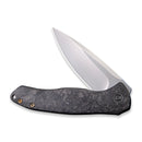 WEKNIFE Kitefin Flipper Knife Carbon Fiber With Titanium Lock Side Handle (3.24" CPM S35VN Blade) 2001A