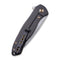 WEKNIFE Kitefin Flipper Knife Carbon Fiber With Titanium Lock Side Handle (3.24" CPM S35VN Blade) 2001A