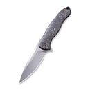 WEKNIFE Kitefin Flipper Knife Carbon Fiber With Titanium Lock Side Handle (3.24" CPM S35VN Blade) 2001A