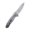 WEKNIFE Kitefin Flipper Knife Carbon Fiber With Titanium Lock Side Handle (3.24" CPM S35VN Blade) 2001B