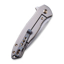 WEKNIFE Kitefin Flipper Knife Carbon Fiber With Titanium Lock Side Handle (3.24" CPM S35VN Blade) 2001B