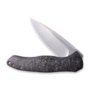 WEKNIFE Kitefin Flipper Knife Carbon Fiber With Titanium Lock Side Handle (3.24" CPM S35VN Blade) 2001B