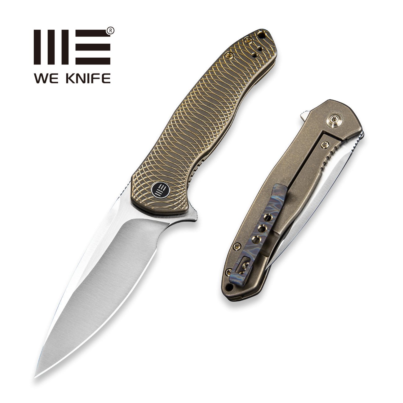WEKNIFE Kitefin Flipper Knife Titanium Handle (3.24