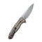 WEKNIFE Kitefin LE Flipper Knife Carbon Fiber With Titanium Lock Side Handle (3.24" CPM 20CV Blade) 2009A
