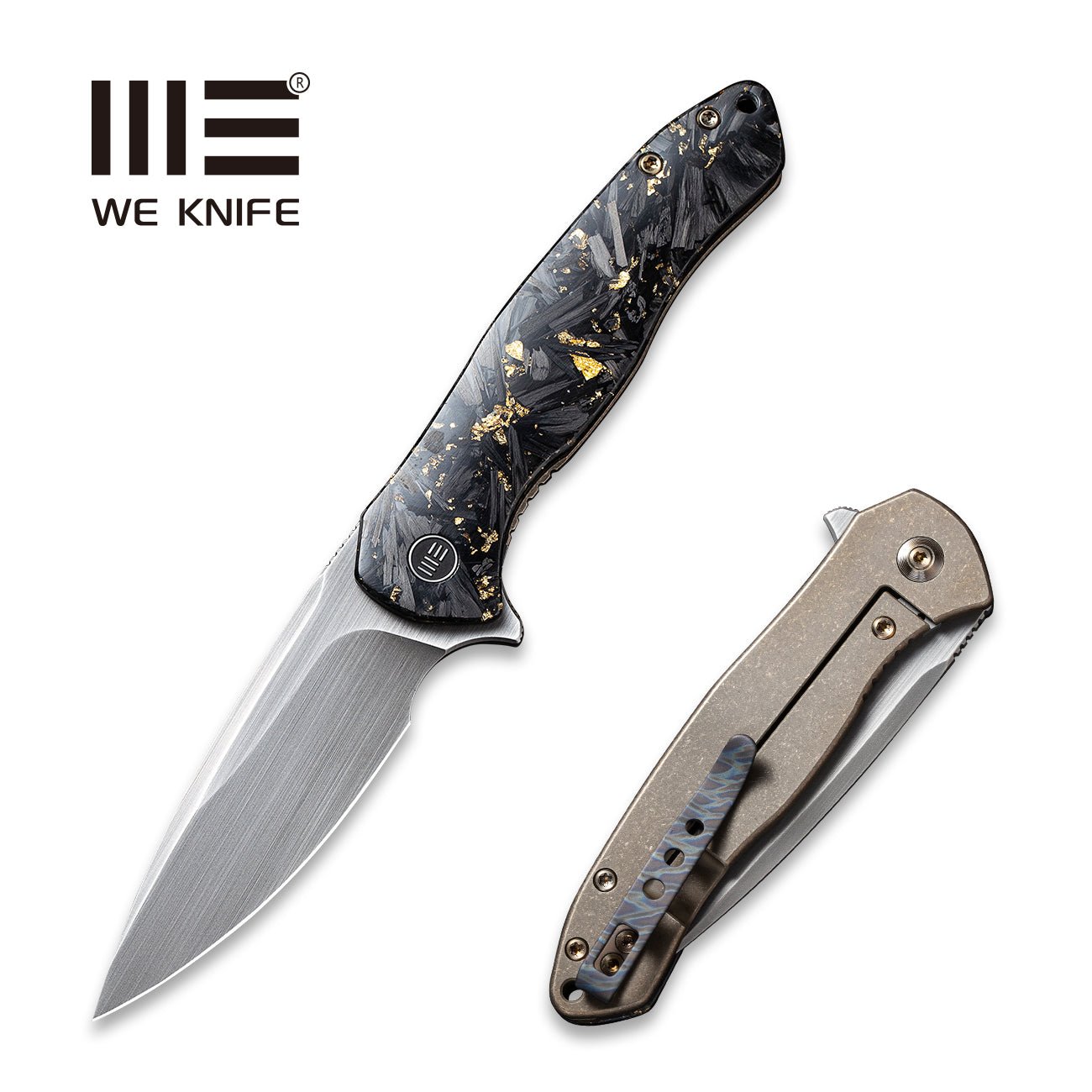 WEKNIFE Kitefin LE Flipper Knife Carbon Fiber With Titanium Lock